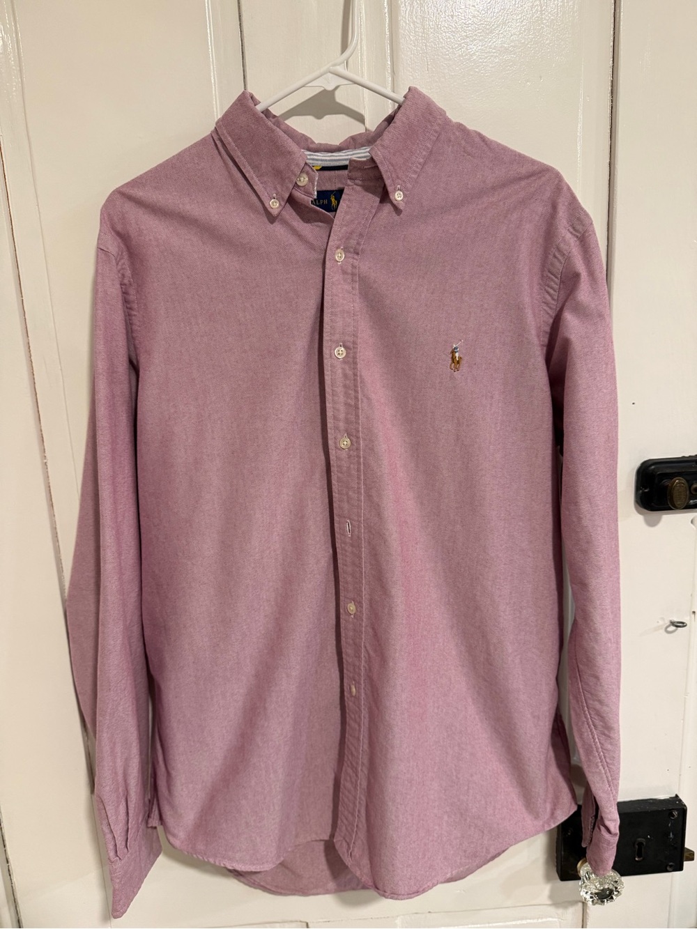 Ralph Lauren Pink Men’s Button-Down Oxford Shirt, Large